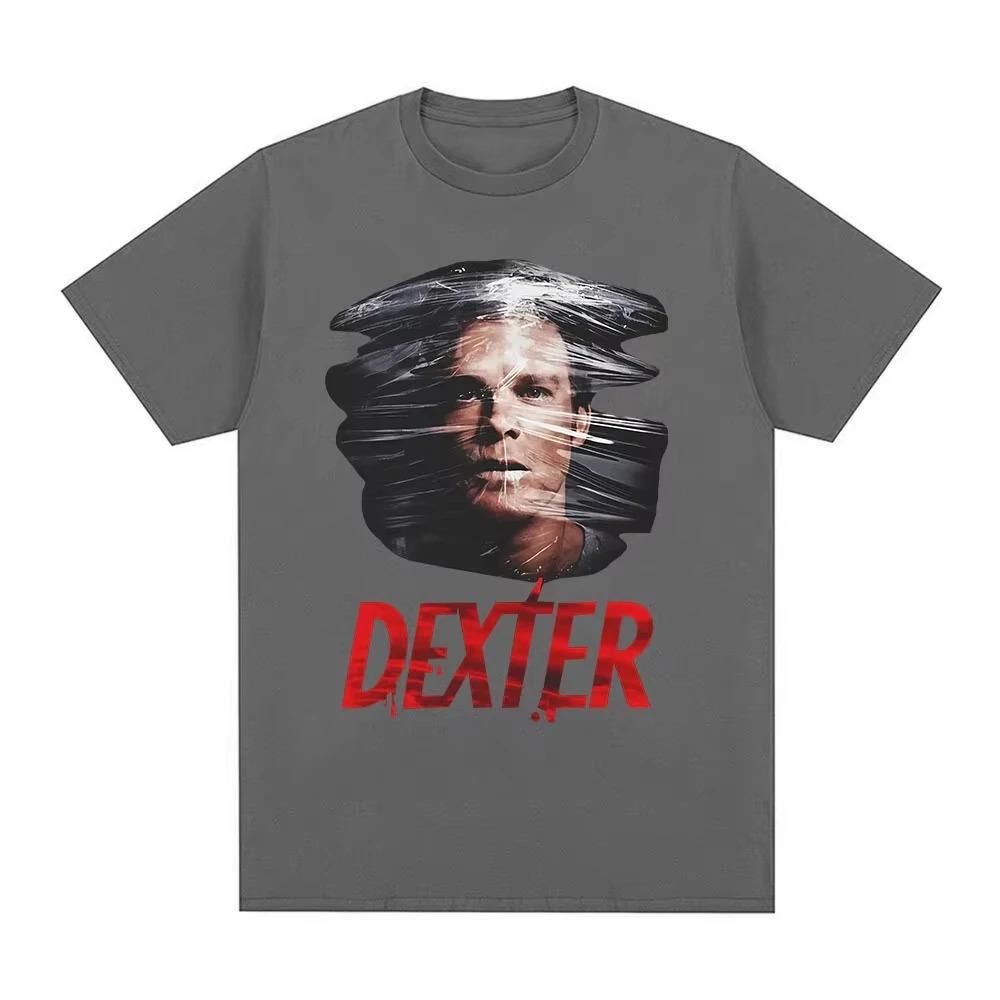 TV seriál Dexter Morgan Obličej Vintage Grafická Trička Oversized Vysoce kvalitní Luxusní Horký produkt Oversized Unisex Páry Pohodlné