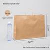 Kraft Paper Tote Bag for Milk Tea, Gift, or Shopping with Logo Printing