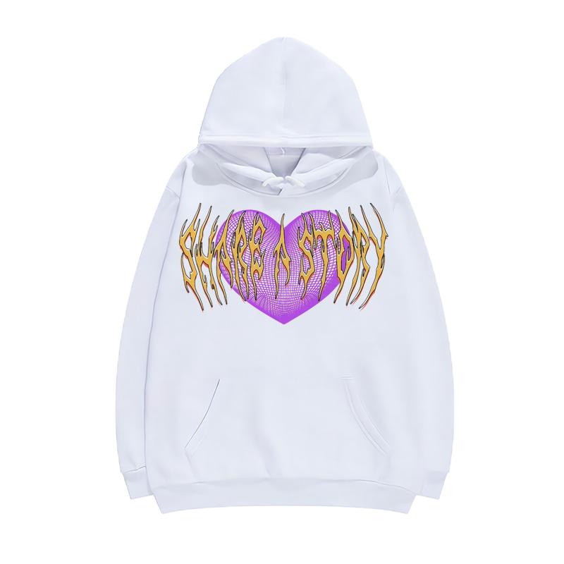 Übergroßer Hoodie Winter Gothic Sweatshirt Streetwear Casual Brief Punk Vintage Langarm Ulzzang Dark Damen Kapuzenpullover