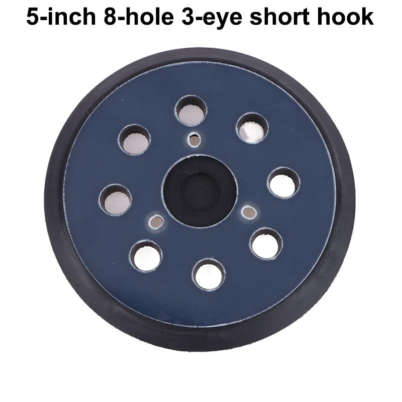 5-Inch 8-Hole Hook Loop Backing Pad for Orbital Sander, Compatible with Electric Polishers & Grinding Discs