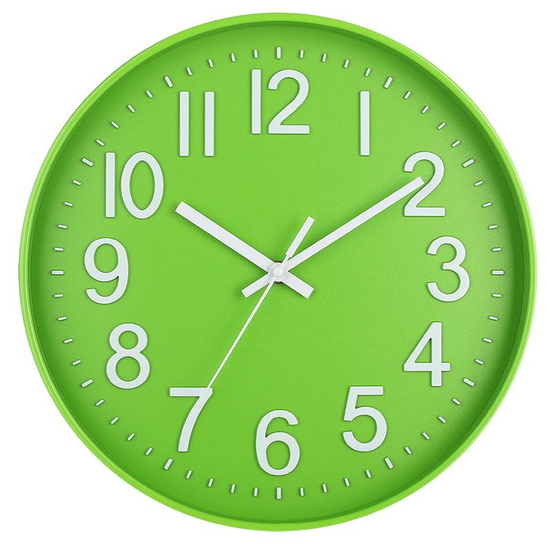 12 Inch 30CM Silent Wall Clock, Creative and Fashionable, Three-dimensional Digital Minimalist Clock for Home Living Room