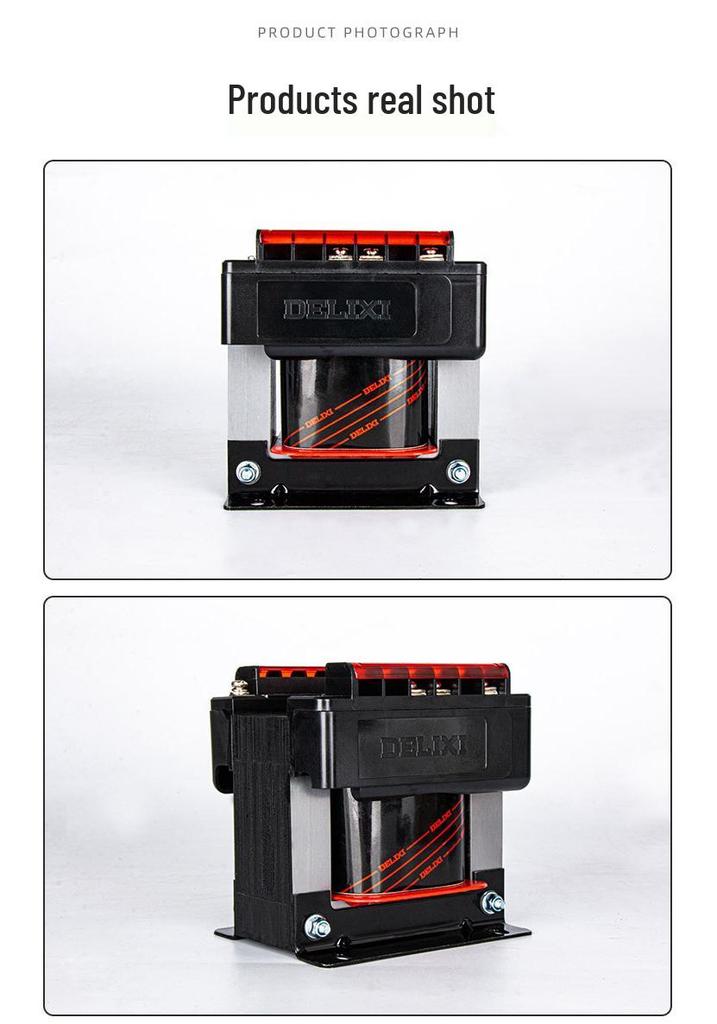 DELIXI BK-50VA Control Transformer: Input 380V/220V, Output 36V/24V/12V/6V for Machine Tools