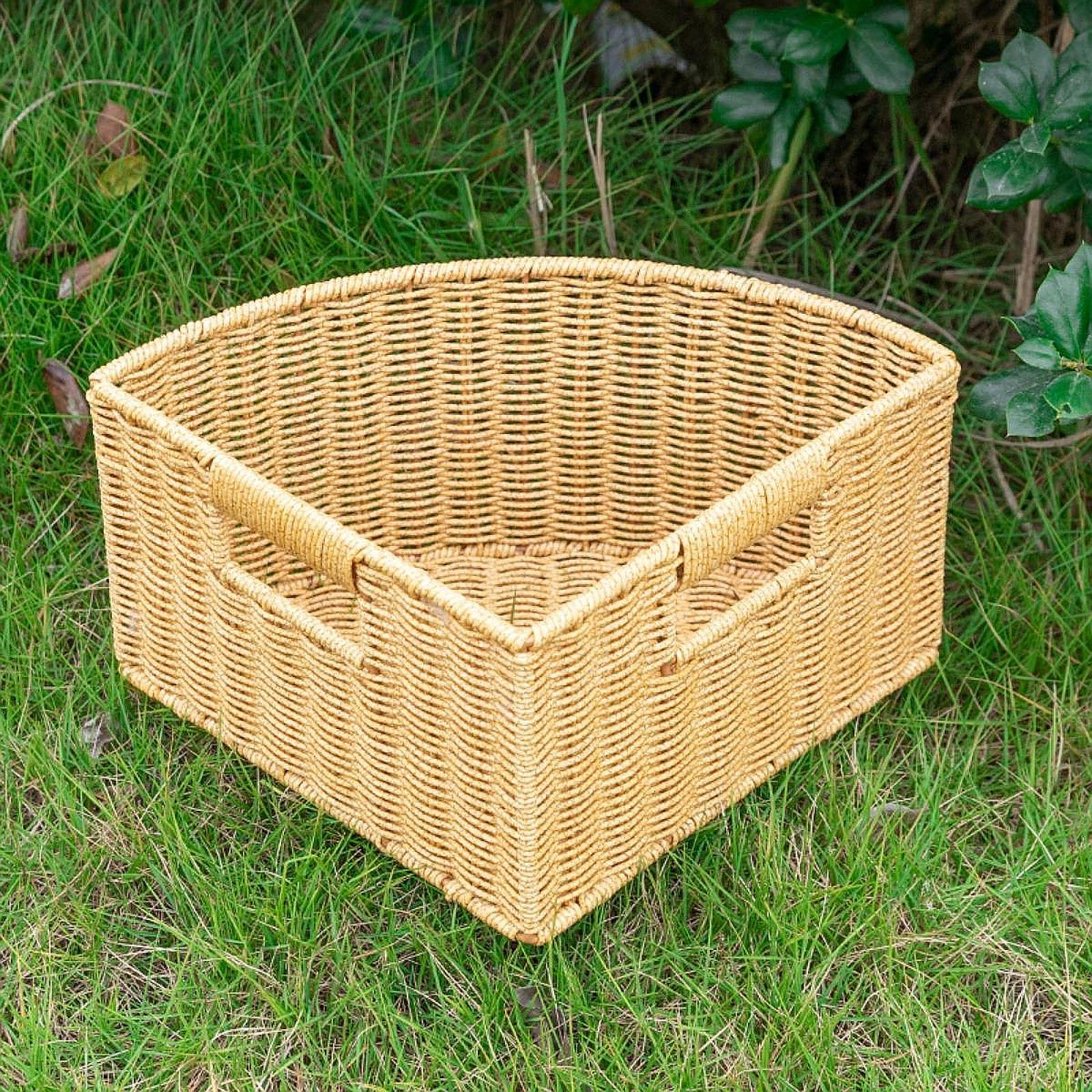 Corner Storage Basket Triangle Storage Box