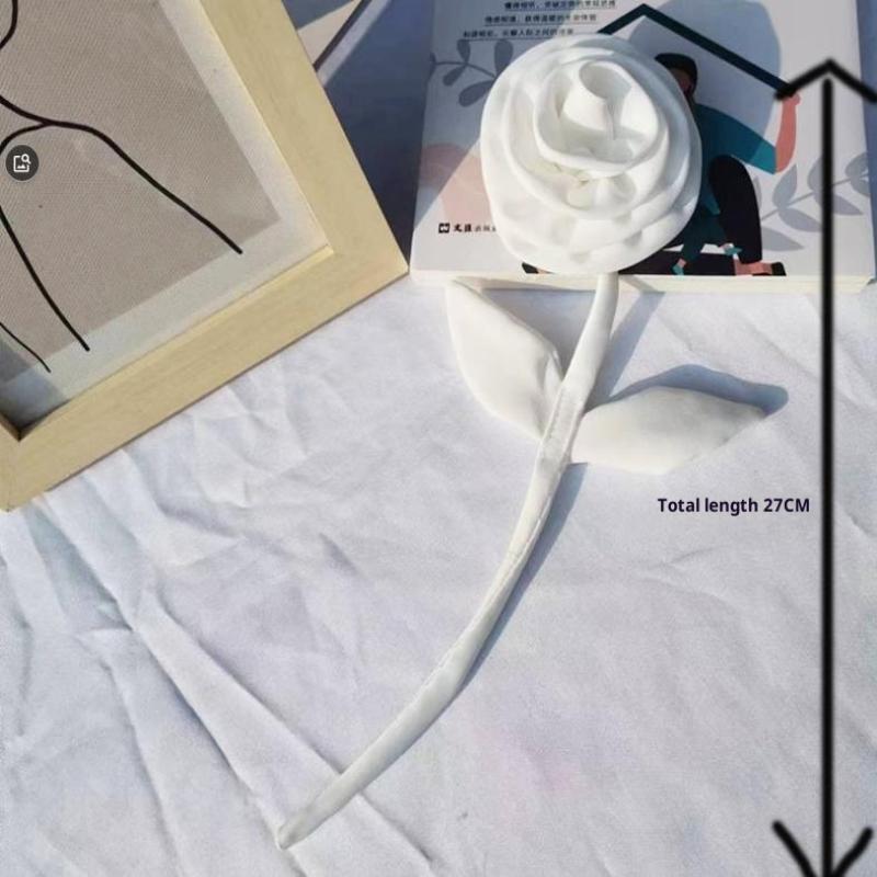 Rose Flower Brooch Pins Elegant Big Flower Brooches Party Ornaments Gifts For Women Girls