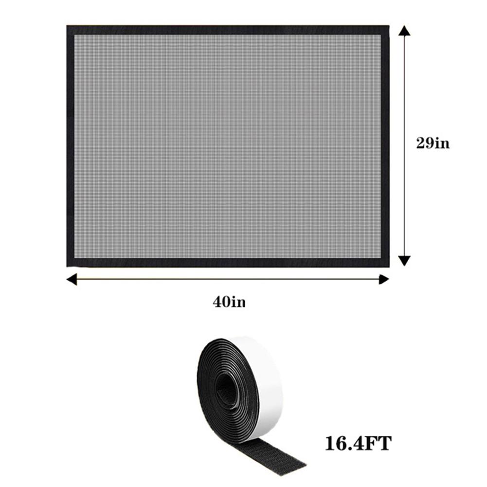 

Childproofing Home Safety Black Fireplace Screen Black Woven Mesh Conceal Ashes And Charcoal Dense Grid Design Quality Materials
