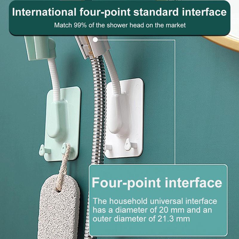 Duschkopfhalter, 360° verstellbar, Halterung, Wandhalterung für Badezimmer, Saugnapf, Schienenständer, universelles selbstklebendes Toilettenwerkzeug