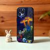 P-Psychedelic C-Colored M-Mushroom Phone Case For iPhone17,16,15,14,13,12Plus,Pro Max,XS,5G Soft Silicone Black Cover