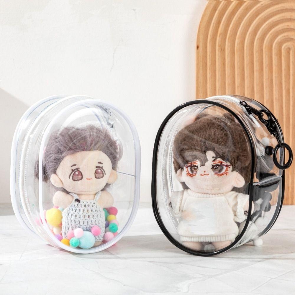 with Keychain Cotton Doll Display Bag PVC Cotton Doll Storage Bag  Bag Organization