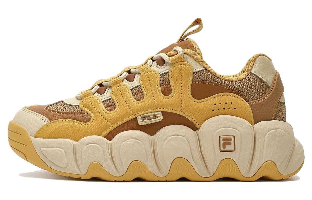 Women's Sneakers FILA Croissant Chunky Sneakers 'Yellow Brown' Women's