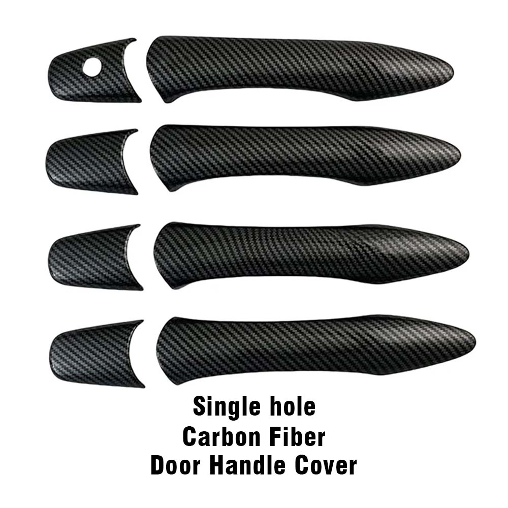 Car Decoration Door Handle Cover For Infiniti QX50 QX56 QX60 QX70 2008-2024 Carbon Fiber Glossy Black Cars Accessories