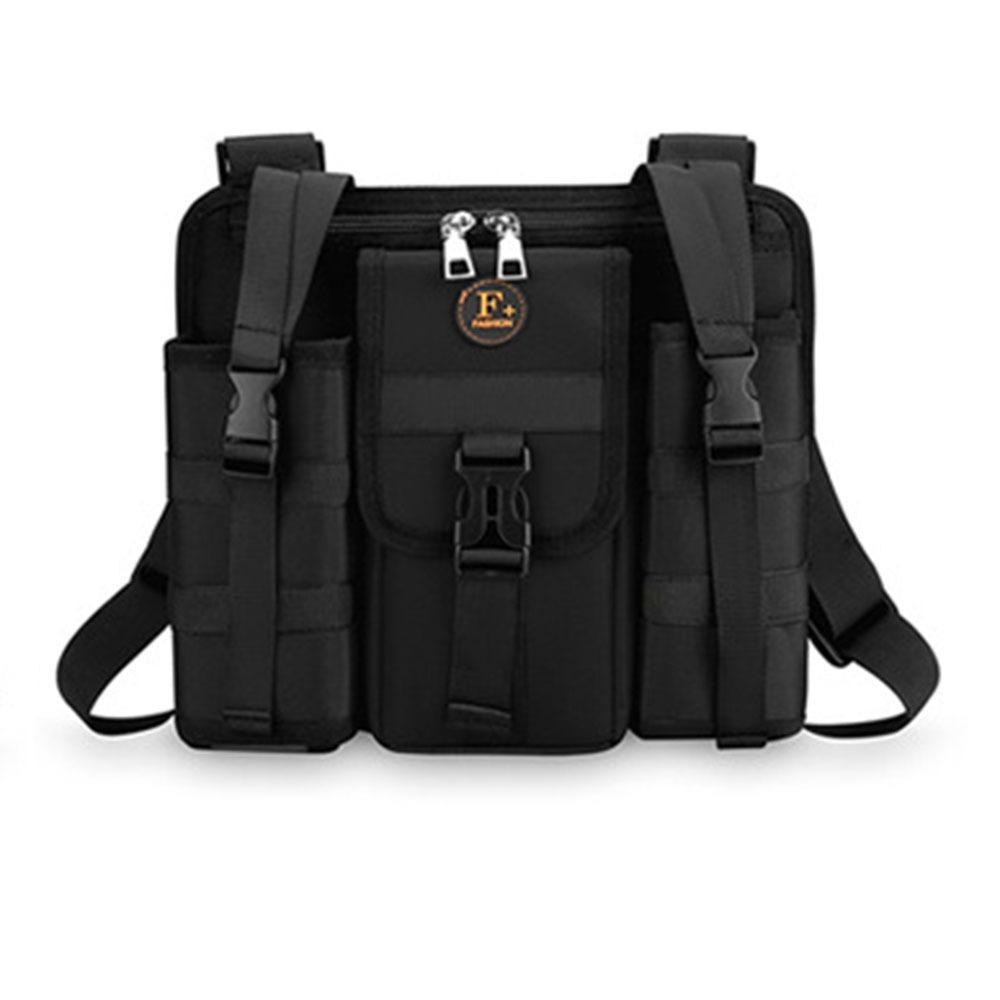 

Многофункциональная дорожная сумка-слинг с несколькими карманами, уличная нагрудная сумка, мужская наплечная сумка, спортивная чёрный