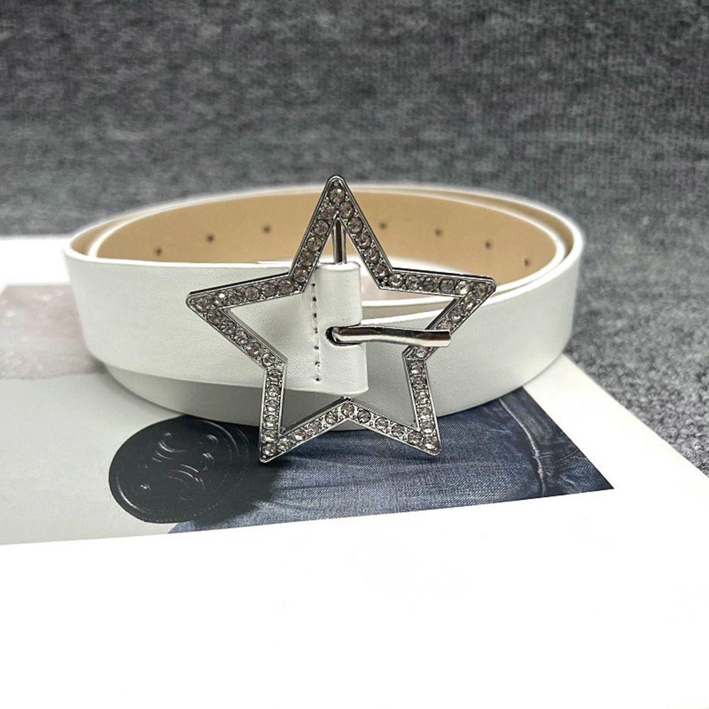 Pointed Star Y2k Waist Strap Adjustable Waistband Star Buckle Belt Corset Belt Women Waist Belt