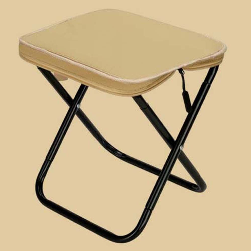 Solid Color Portable Zipper Campstool Ultra-light Outdoor Picnic Bench Compact Camp Chair  Hiking