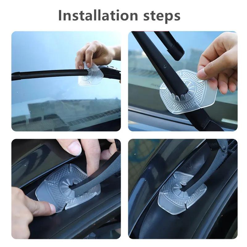 Dammbeständigt skyddsskydd för vindrutetorkare för Volvo XC40 XC90 V40 V90 V60 XC60 S80 S60 S90 C40 V70 XC70 Tillbehör