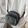 Borsa Quadrata Piccola Borsa da Donna per Cellulare Borsa a Spalla in Denim Borsa a Tracolla da Pendolare