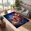 AC Mailand Bedruckter Flanell Teppich Rutschfest Weicher Polyester Boden Teppich Indoor Dekor Matte für Schlafzimmer Wohnzimmer Sofa Spielzimmer Heimdekoration