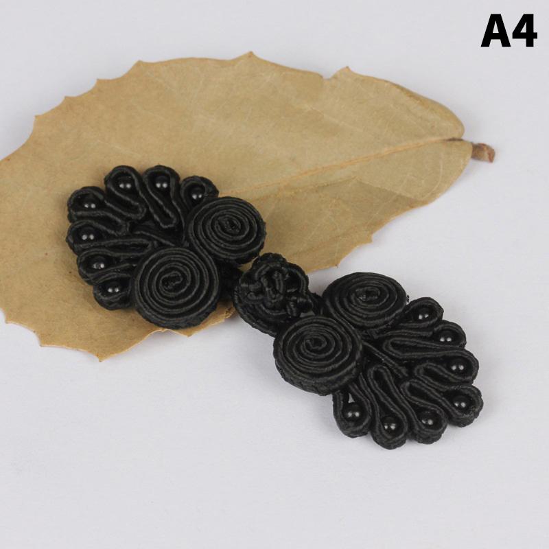 10 Pcs Boutons en Nylon Bouton Noeud Chinois Boutons Cheongsam Tang Suit Chinois Fait Main Fermetures Noeud