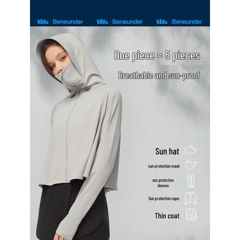 Beneunder Women s Ice Thin UV Protection Hooded Sun Shawl