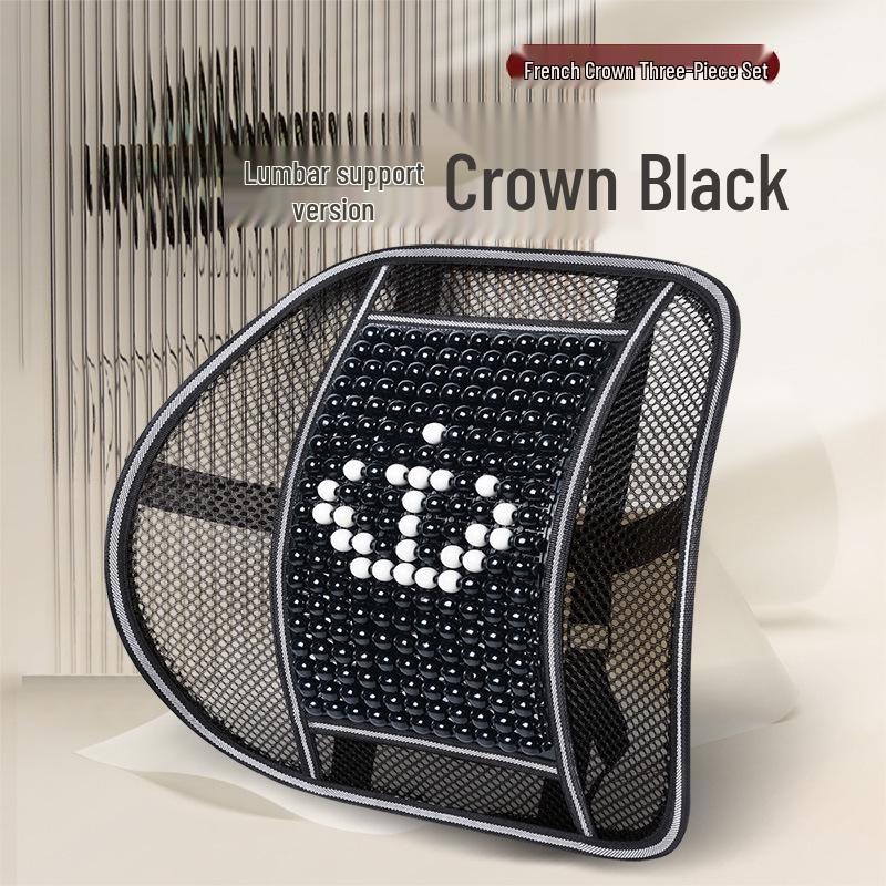 Sommer Bilseteputesett - Pustende, Ventilert, Design med treperler, 3 deler for komfortabel kjøring