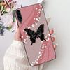 For Samsung Galaxy A90 5G Phone Case For Samsung A90 5G SM-A908B Elegant Floral Cat Painted Black Silicone Soft TPU Cases