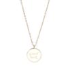 Minimalist Lucky Round Pendant Necklace - Fashionable, Versatile, Stackable Clavicle Chain for Women