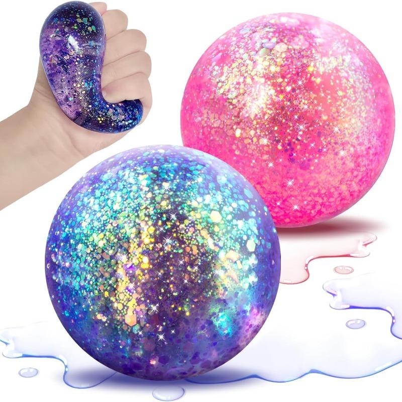 Maltose Colorful Aurora Fidget Squishes Cute Slow Rebound Squishy Stress Ball Soft Venting Stress Ball Squishy Toys Slow Rising