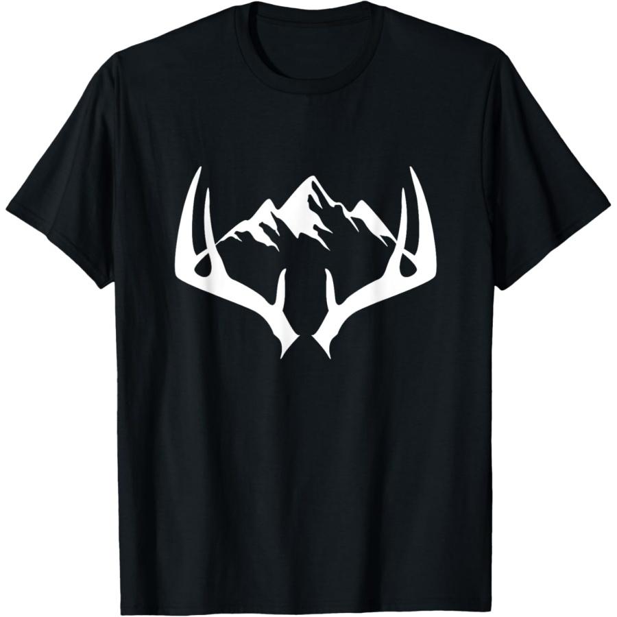 

Mountain Outdoor Antlers Elk Deer Hunting T-Shirt XXXXXL чёрный