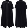 Mantello di Velluto Vampirico Per Cosplay di Halloween Con Stile Fantasy Per Adulti e Bambini