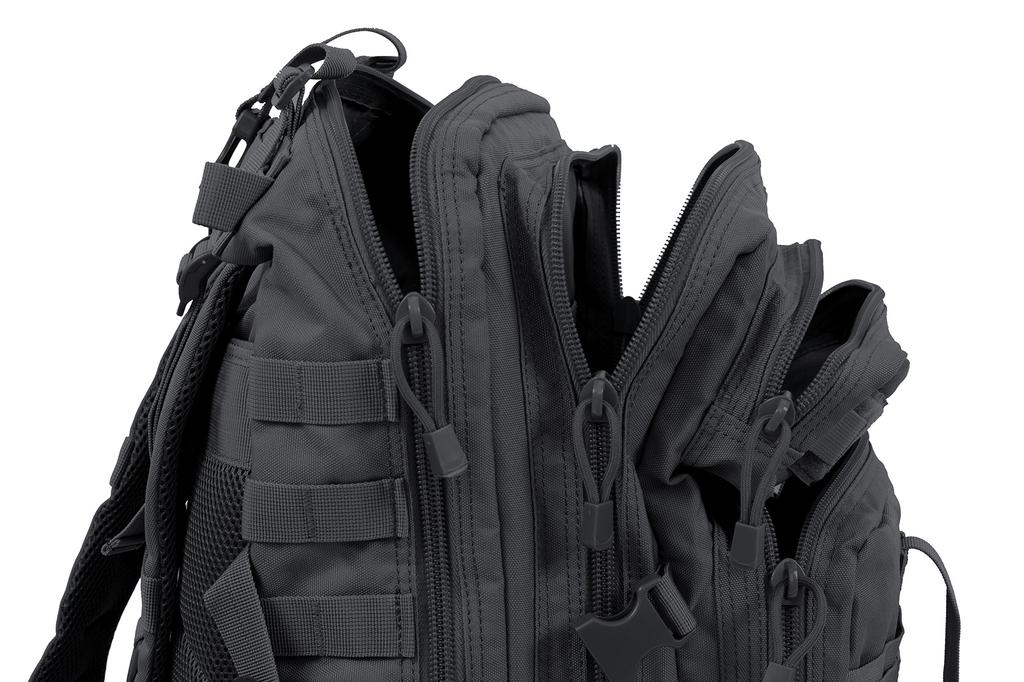 Backpack 3P Tactical MOLLE Waterproof Lightweight Outdoor Military Type Rucksack Daypack Black 37L [Cybotron] U.S