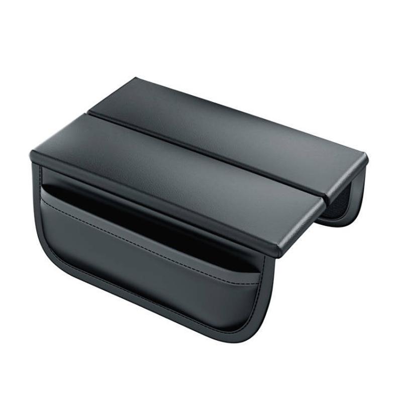 Leather Car Armrest Pad Protector Cover with Storage Pocket CushionFor Toyota GR Yaris Sport Gazoo Racing Corolla Supra 86 Hilux