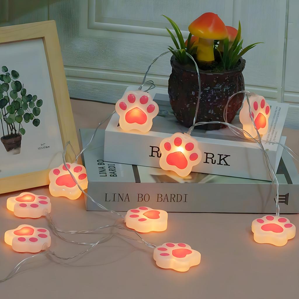 Pink Heart-shaped Claw Shaped Light String Suitable for Family Rooms and Interior Decoration Scenes, birthdays,Mother's Day,Thanksgiving,Christmas