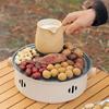 Multifunction BBQ Grill Outdoor Camping Barbecue Stove Home Charcoal Round NonStick Grill Portable Picnic Cooking Accessory