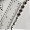 Серебряный браслет с натуральным гранатом 5.559ct, вес изделия 6,36 гр (2182160)