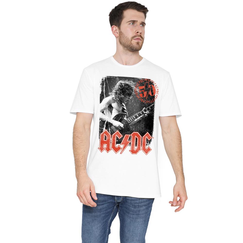 AC/DC Mens Stamp Poster T-Shirt