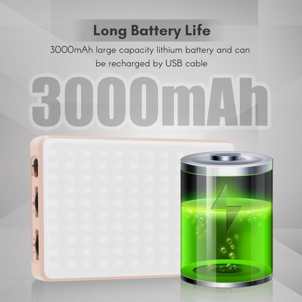 Pocket Clip-on LED Video Light Computer Tablet Mobile Phone Video Conference Light 2500K-9000K