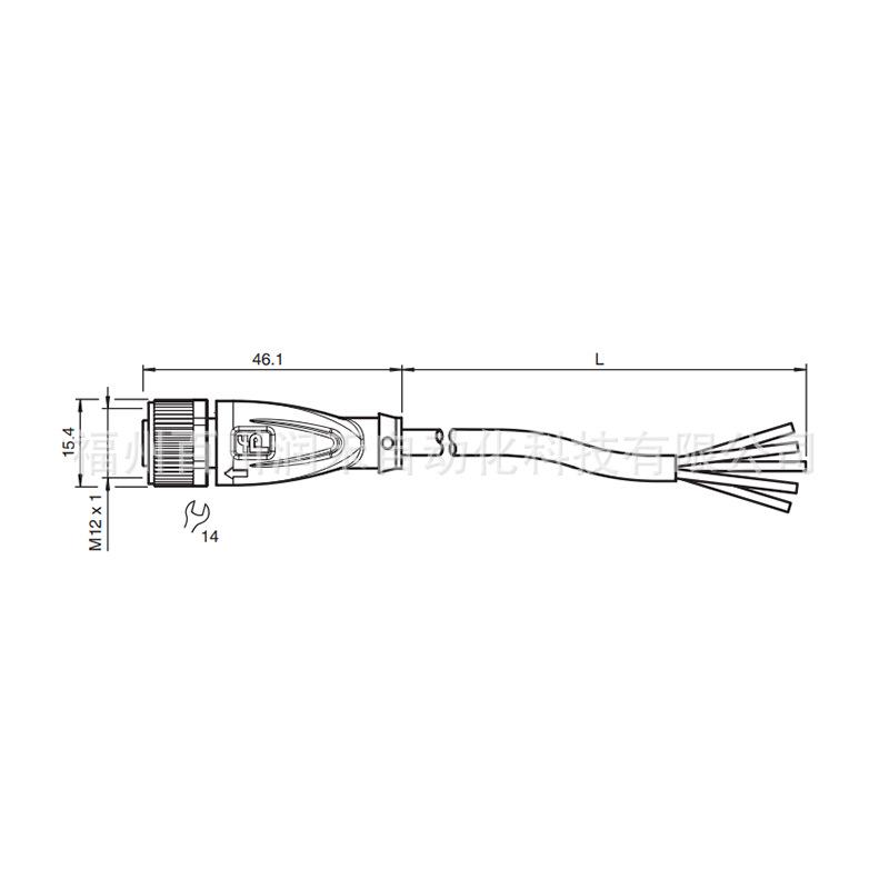 Новые аксессуары для датчиков P+F V15-G-2M-PUR Разъем female, Без галогенов 2M Cable Variant
