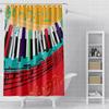 Piano Key Music Shower Curtain For Bathroom Musical Notes Waterproof Bathroom Shower Curtain Romantic Elegant Bath Bathtub Decor