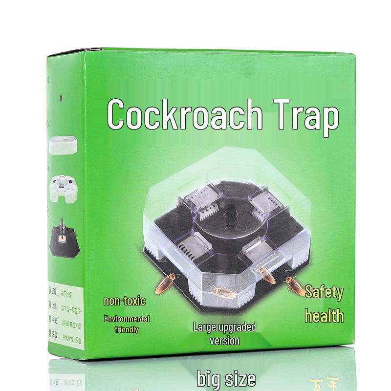 Cockroach Trap Box: Reusable Insect Catcher & Home Cockroach Killer