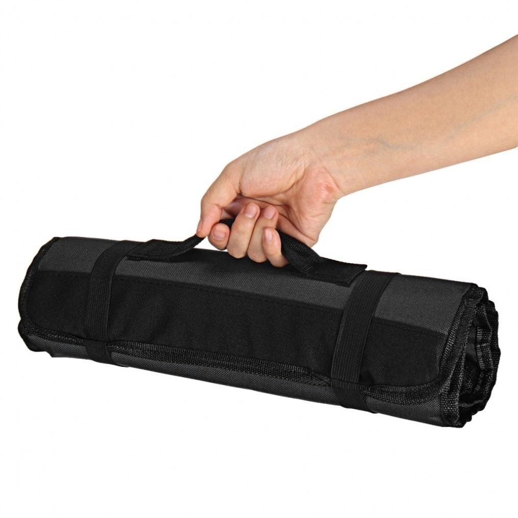 Portable 22 Pockets Carrying Kitchen Chef Knife Roll Bag Cutlery Storage Case