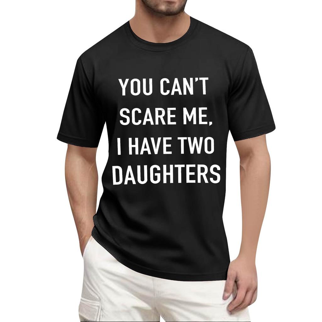 Oblíbené letní pánské tričko s kulatým výstřihem a krátkým rukávem s potiskem