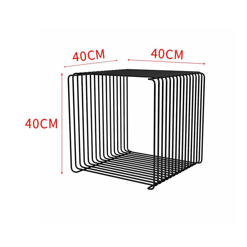 Simple Sofa Side A Few Net Red Medieval Creative Mini Shelf Line Small  Stainless Steel Newsstand Coffee Table