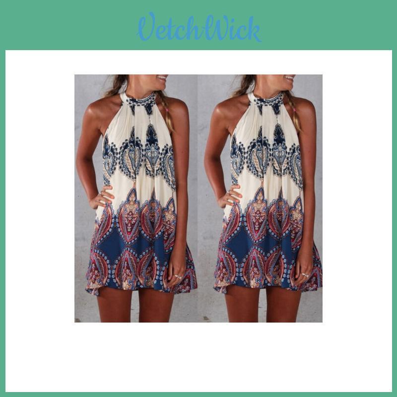 Elegant Women's Summer Lace Sleeveless Party Evening Cocktail Mini Dress S