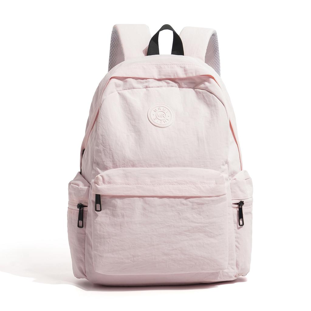 Schoolbag Light-colored Versatile Backpack Lightweight and Wear-resistant Class Student Schoolbag Daily Travel Large-capacity Computer Bag