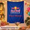 Arazzo da Parete Personalizzato Red Bull Racing Testo con Nome Personalizzato Poliestere Decorazione da Appendere Casa Stanza