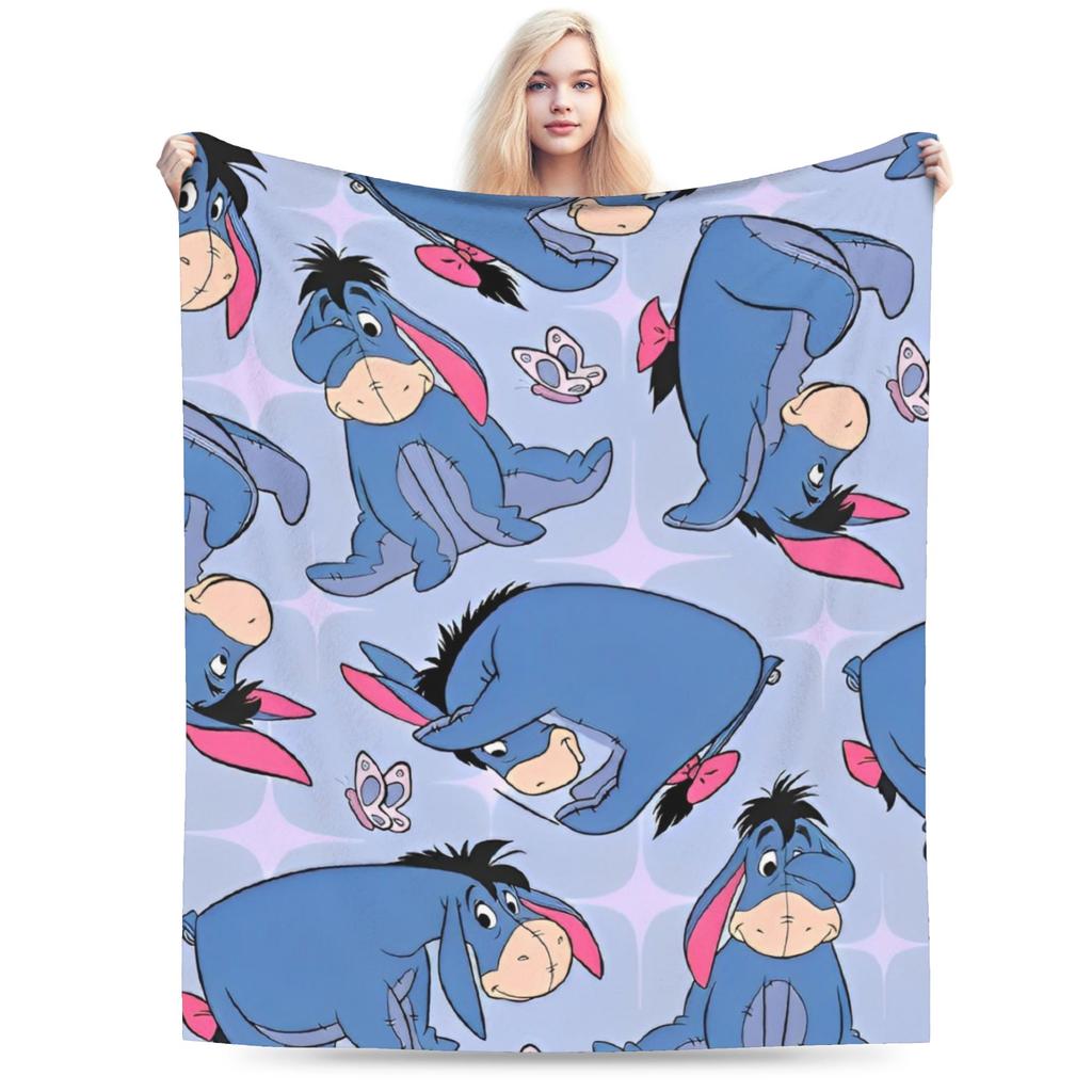 Winnie the Pooh Blanket Cute Cartoon Flannel Awesome Warm Throw Blankets for Bedding Lounge Spring Autumn