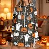 Women's Casual Long Sleeve Halloween Print Hoodie Pullover Top