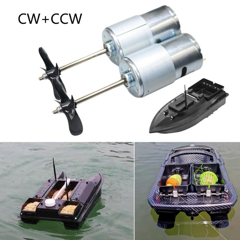 Thread Long Shafts Motors 12V Voltages Double Propellers for Efficient Boats Propulsions Strong 8kg/cm