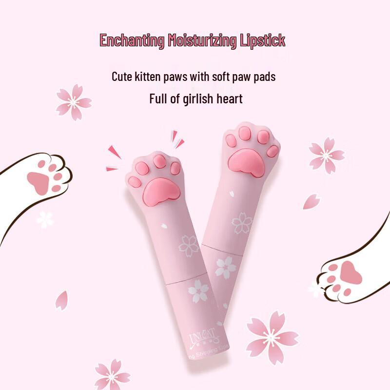 UNI CAT Cat Paw Hand Cream and Color-Changing Lip Balm Gift Set