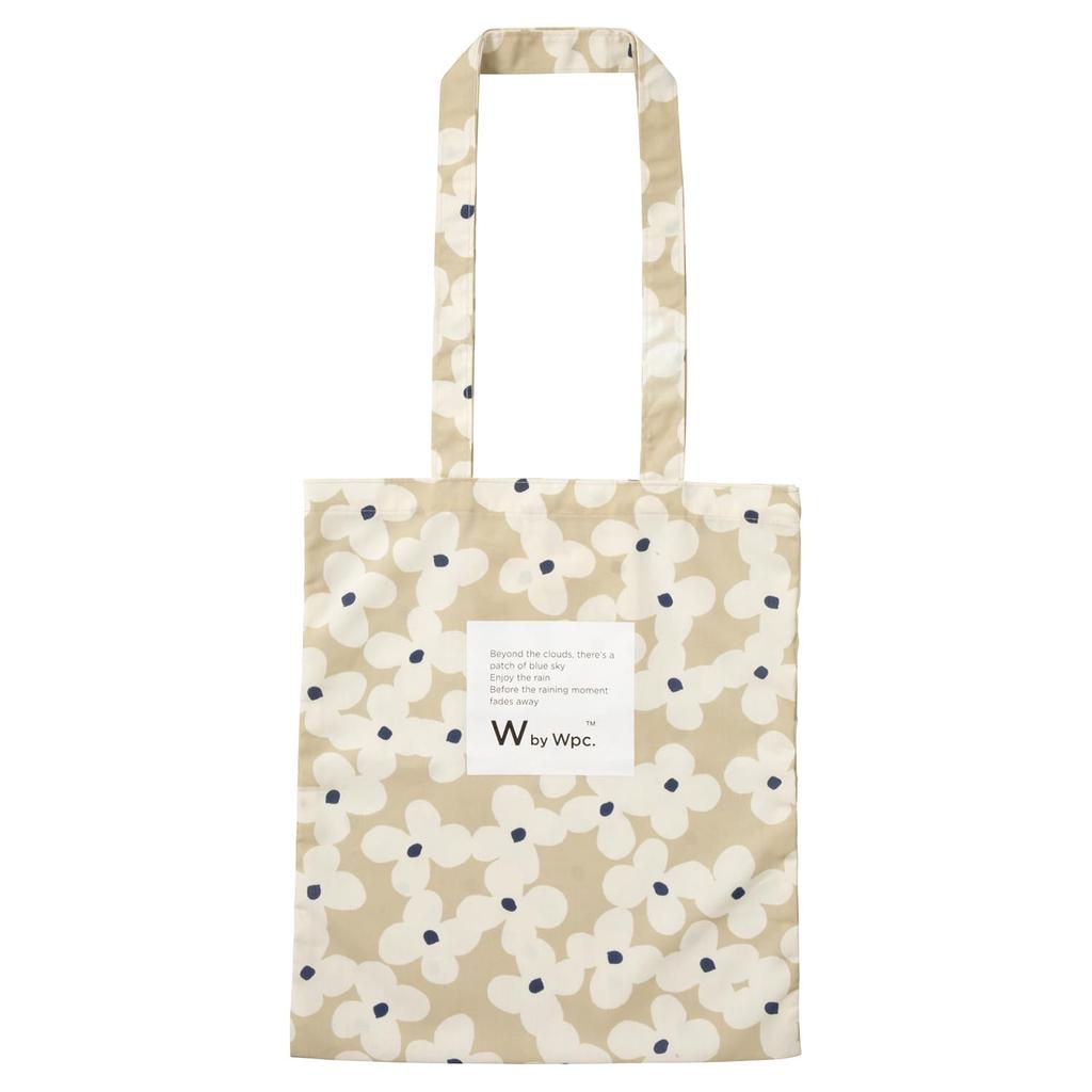 Kukka Mocha Tote with Nordic Floral Perfect for Commuting or [Wpc.] [2024] Bag, Water-Repellent, Eco-Friendly, Foldable, Pockets, Stylish, Cute,