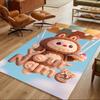 Labubu Customizable Name Area Rug Perfect for Bedrooms Foyer Outdoor Dining Room Antislip Carpet Anime Office Decor Perfect Gift for Friends & Family
